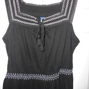 Black bohemian style dress - sz small